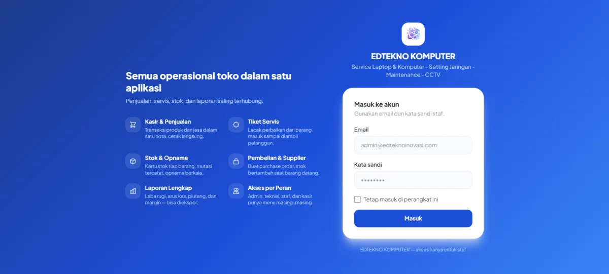 Aplikasi POS Toko Komputer