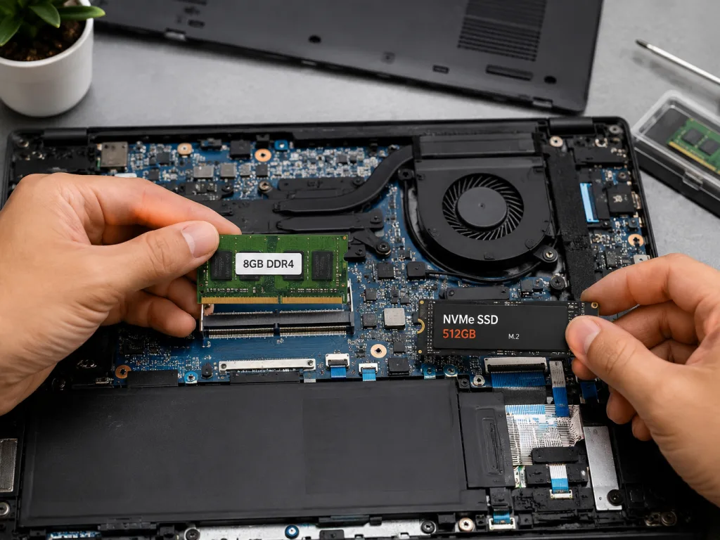 Upgrade RAM & SSD Laptop