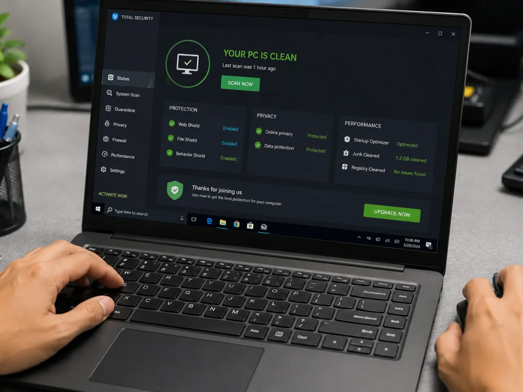 Install Antivirus & Optimasi PC
