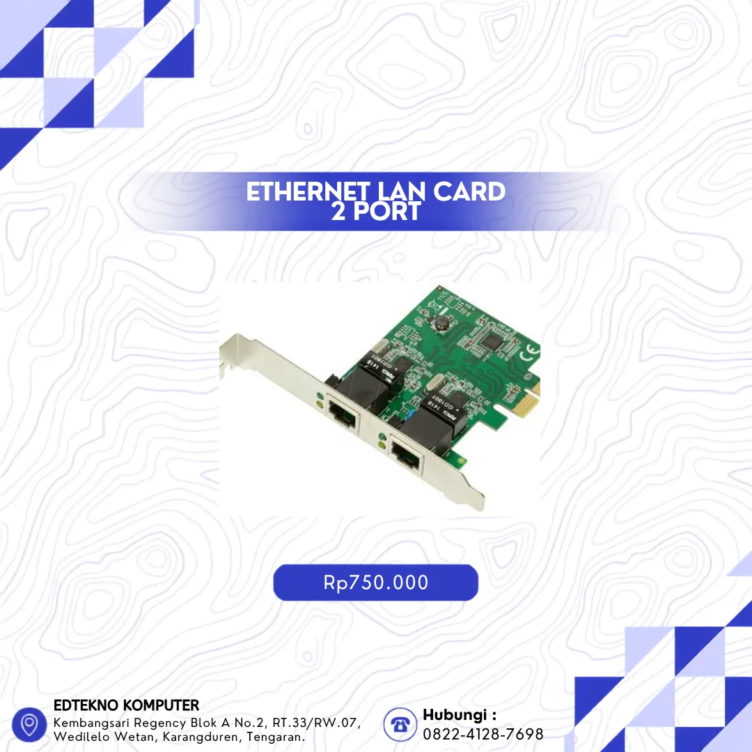Ethernet Lan Card 2 Port